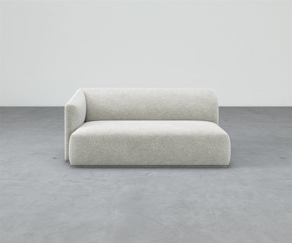 Formal Mallo One-Arm Sofa 69" - Modular Component #base_recessed-fabric-wrapped
