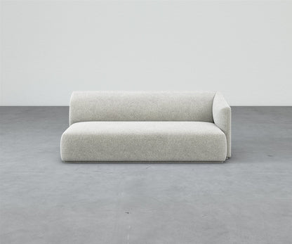 Formal Mallo One-Arm Sofa 80" - Modular Component #base_recessed-fabric-wrapped