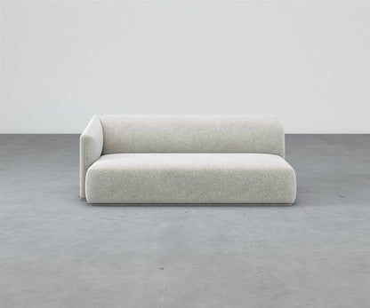 Formal Mallo One-Arm Sofa 80" - Modular Component #base_recessed-fabric-wrapped