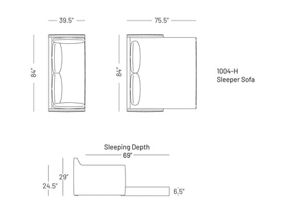 Saramony Sleeper Sofa - Sofa, Bed