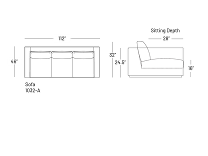 Tuxxy Sofa 112" - Sofa